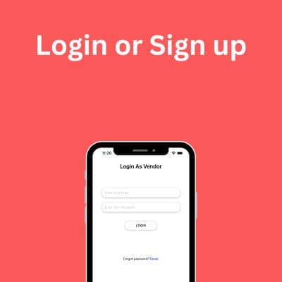 image showing vendor app login step